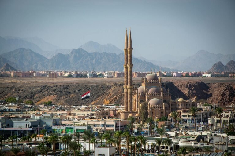 view of the sharm el maya bay in sharm el sheikh egypt